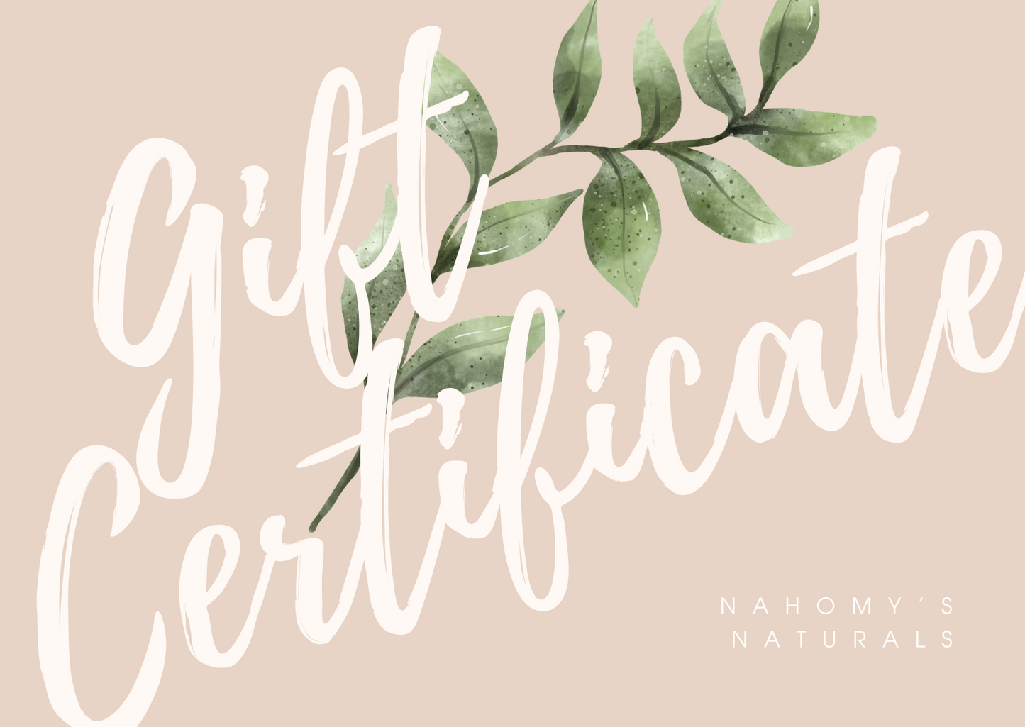 Nahomy's Naturals Gift Card