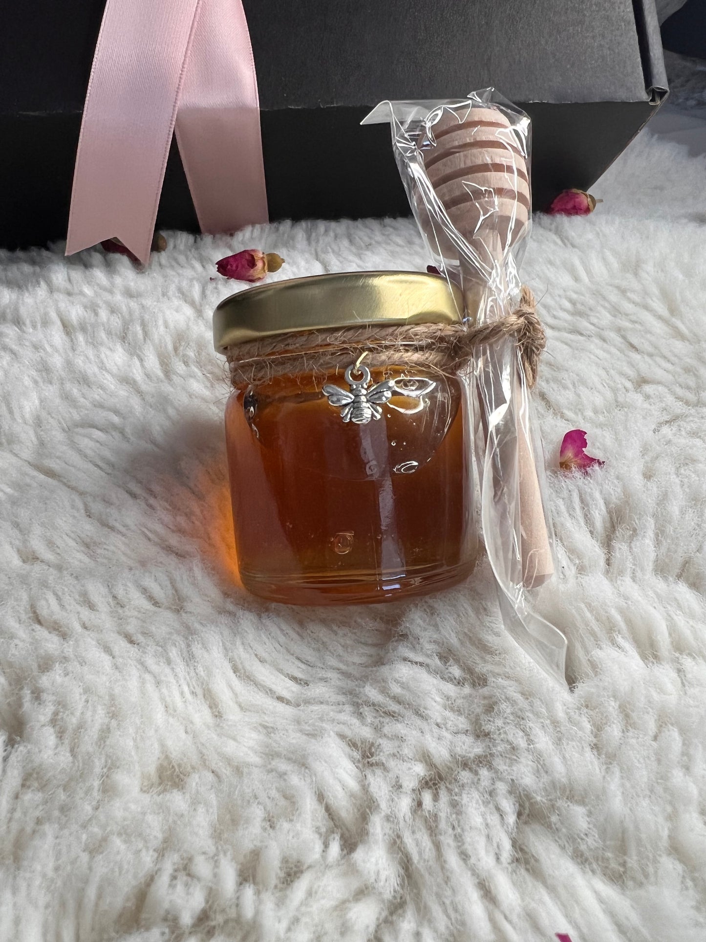Valentine's Day Gift Box (candle, honey, tea, jewelry, crystals)